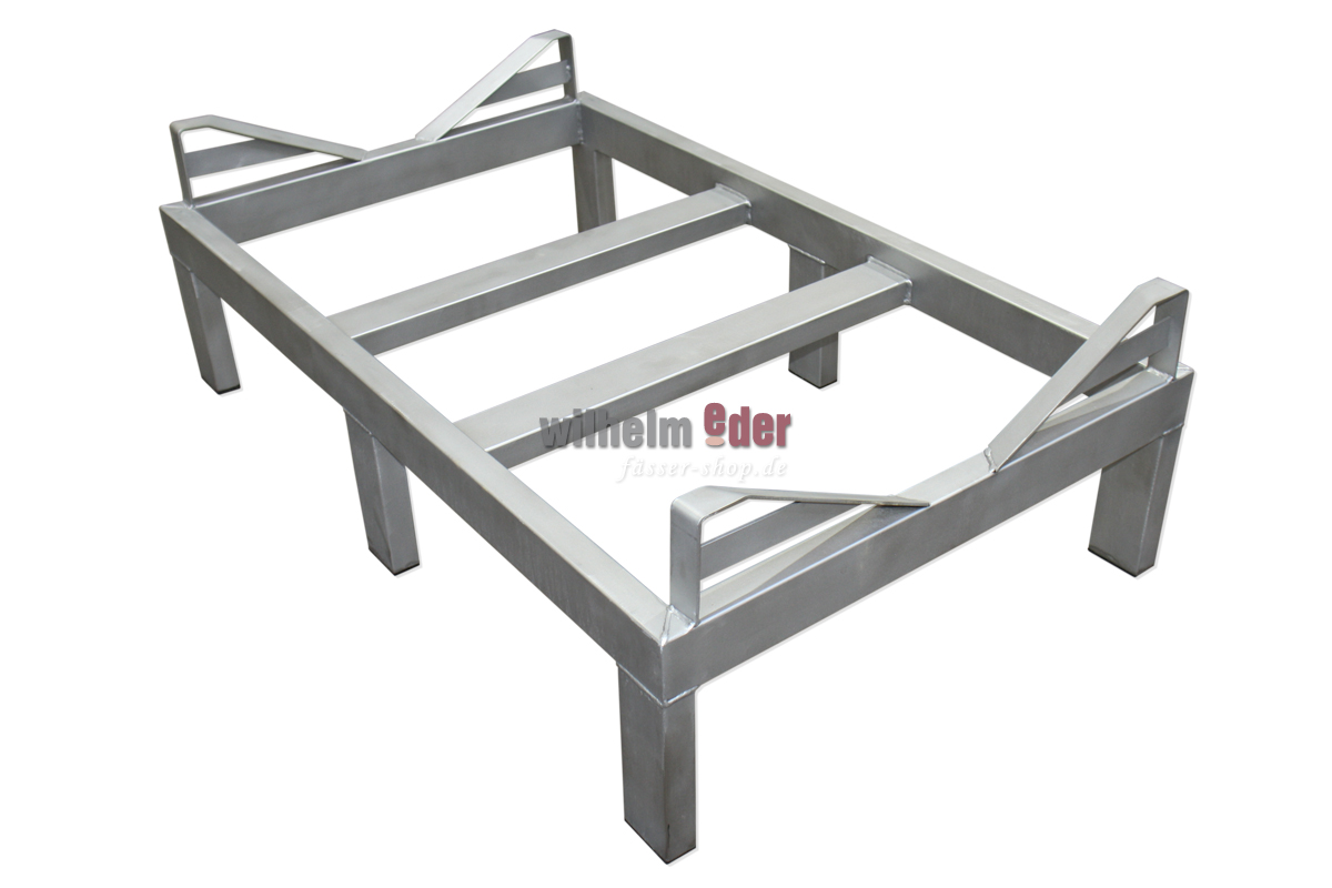 Stainless steel rack for one 1000 l Mosel fouder - bottom