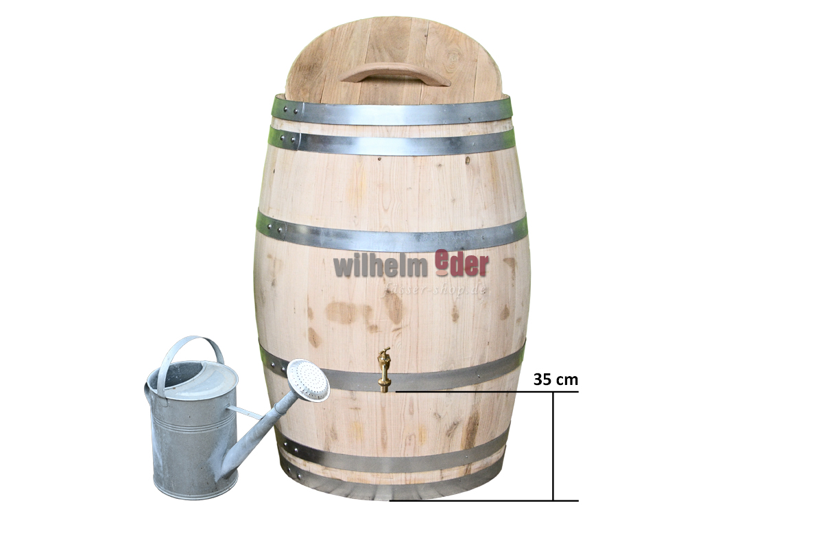 Tap for rain barrels including installation