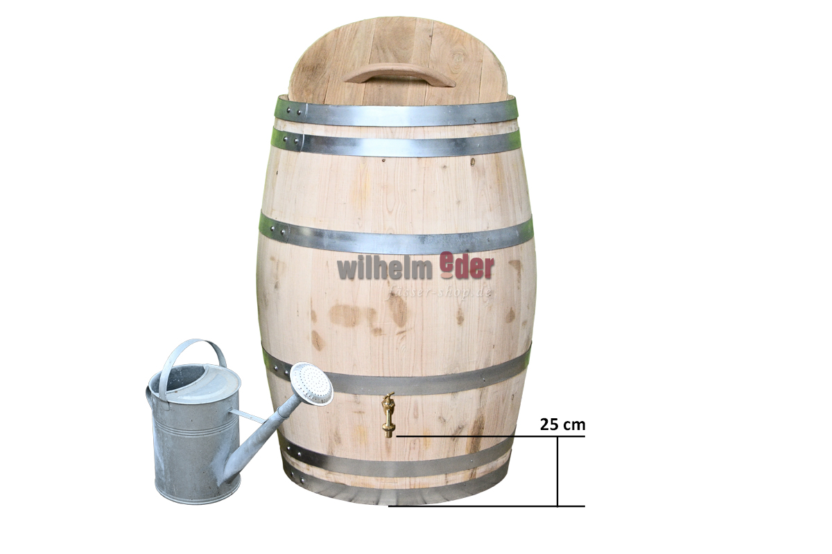 Tap for rain barrels including installation