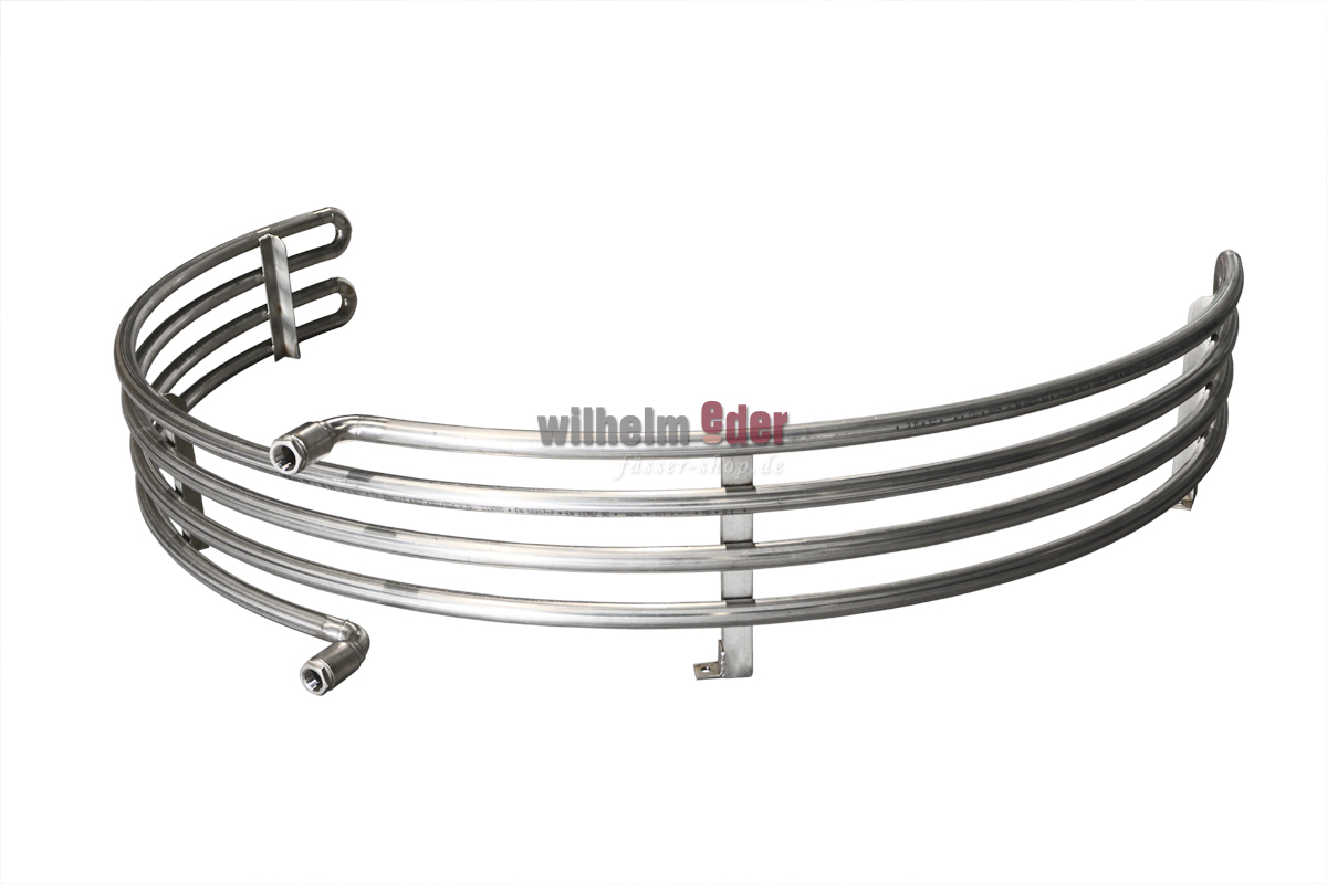 Cooling spiral for installation in 30 hl fermenting vats 