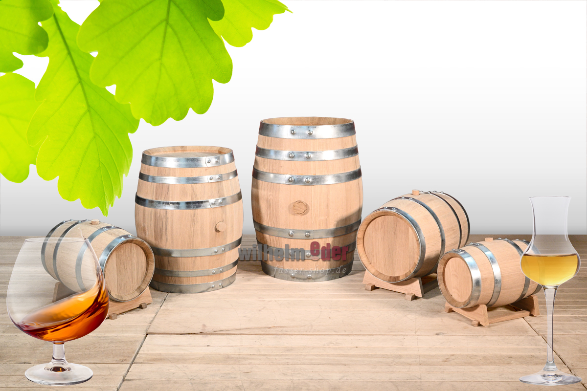 Distillate barrel made of fine-pored oak 1 l – 28 l