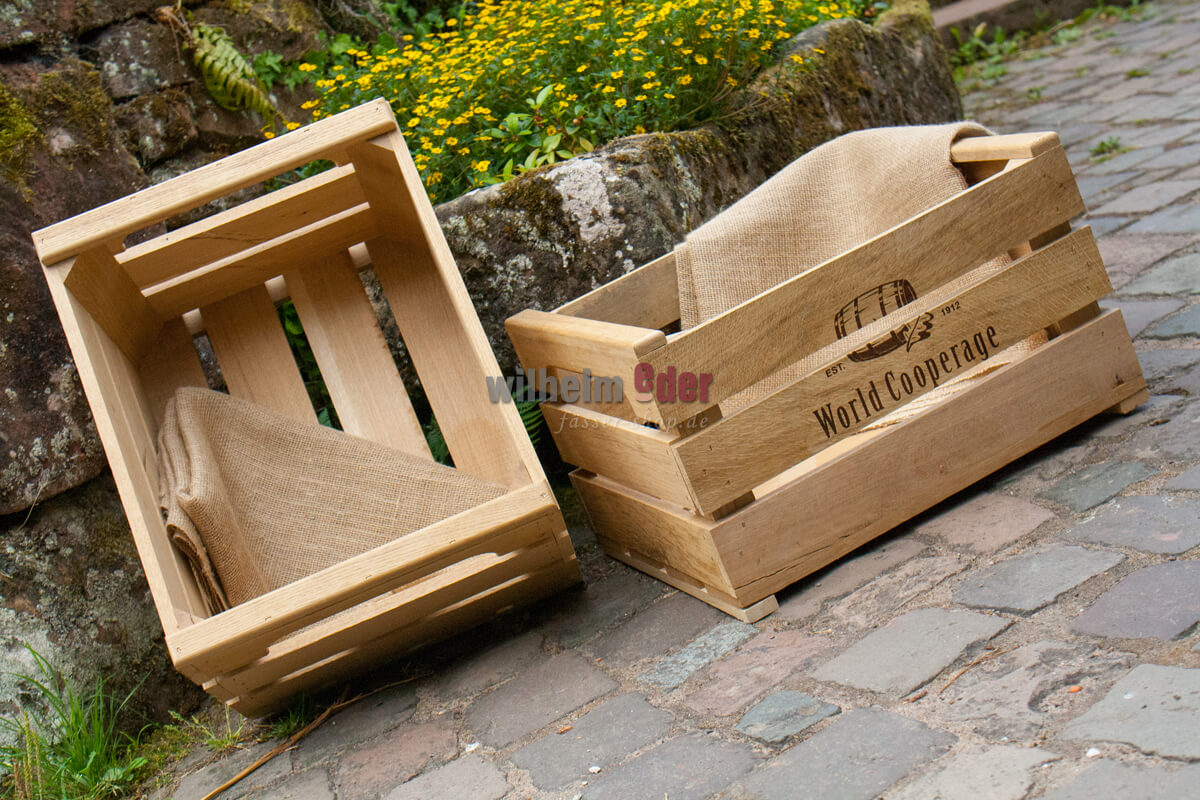 Urban gardening box made of  staves