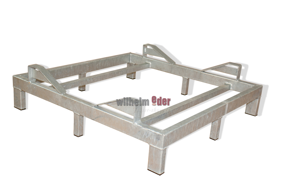 Rack – galvanized – bottom for 1 barrel 500 l