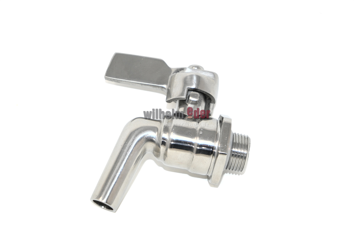 Drain spigot for stainless steel tank