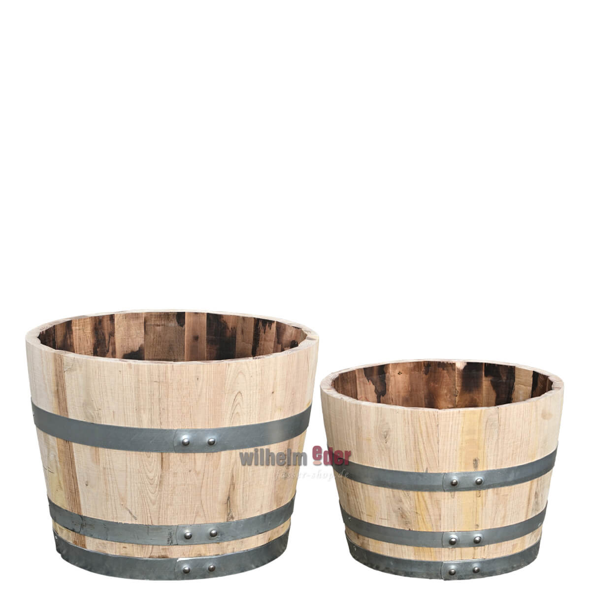 Flower pot small - 1/2 chestnutbarrel