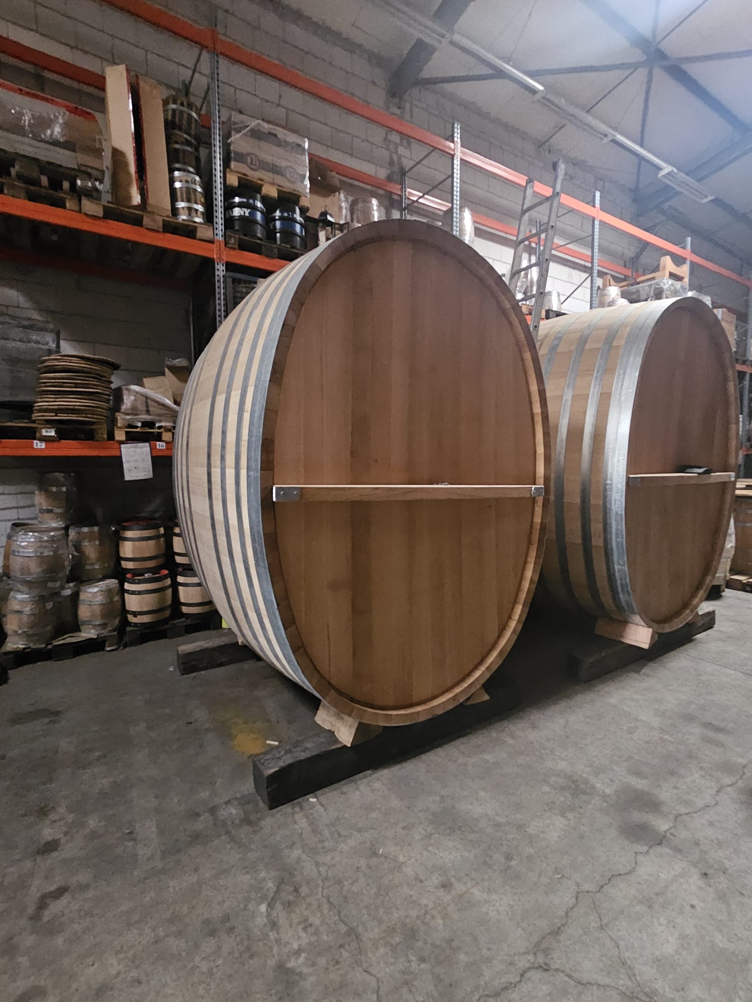 Oak storage barrel 6500 l oval - used