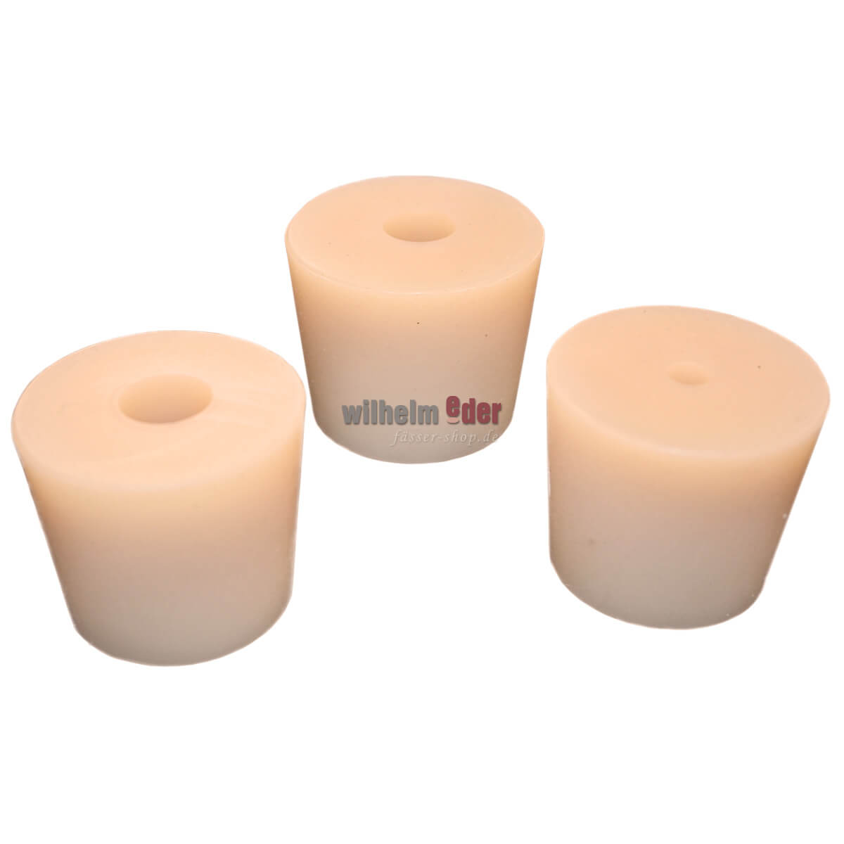 Silicone Bung C 16 with drill hole Ø 8 mm